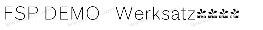 FSP DEMO   Werksatz字体转换